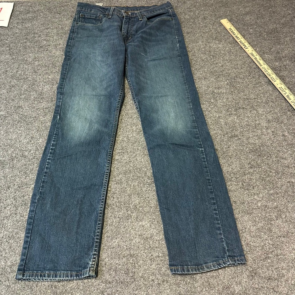Levi's Jeans Mens Size 32x32 Blue 514 Straight Fit Denim Stretch Casual Pants